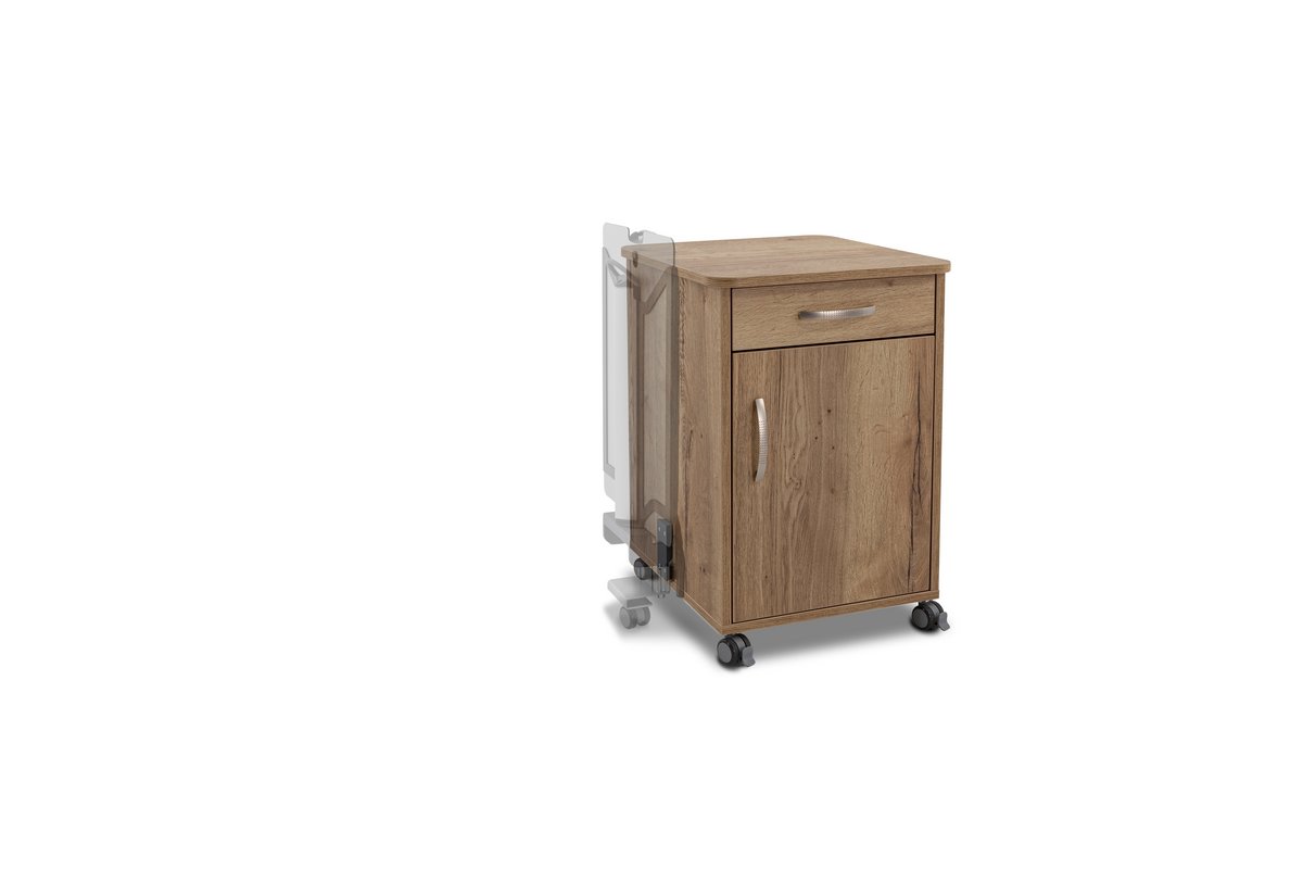 Tavolino Da Salotto Con Piano In Vetro, Armadietti E Portaoggetti Struttura In Legno Truciolare Moderno Bianco 100x50x40 Cm